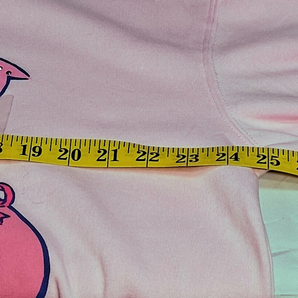 Women's Sanrio XXL Pink Barbiecore Lightweight Hemmed Crew Sweatshirt - Picture 4 of 7